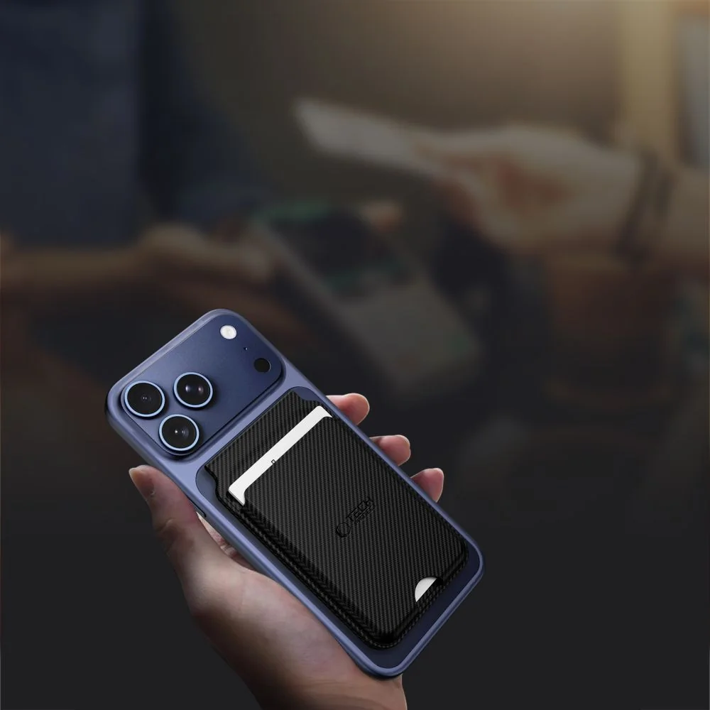 Tech-Protect MagWallet Stand MagSafe obal na kartu na mobil, carbon