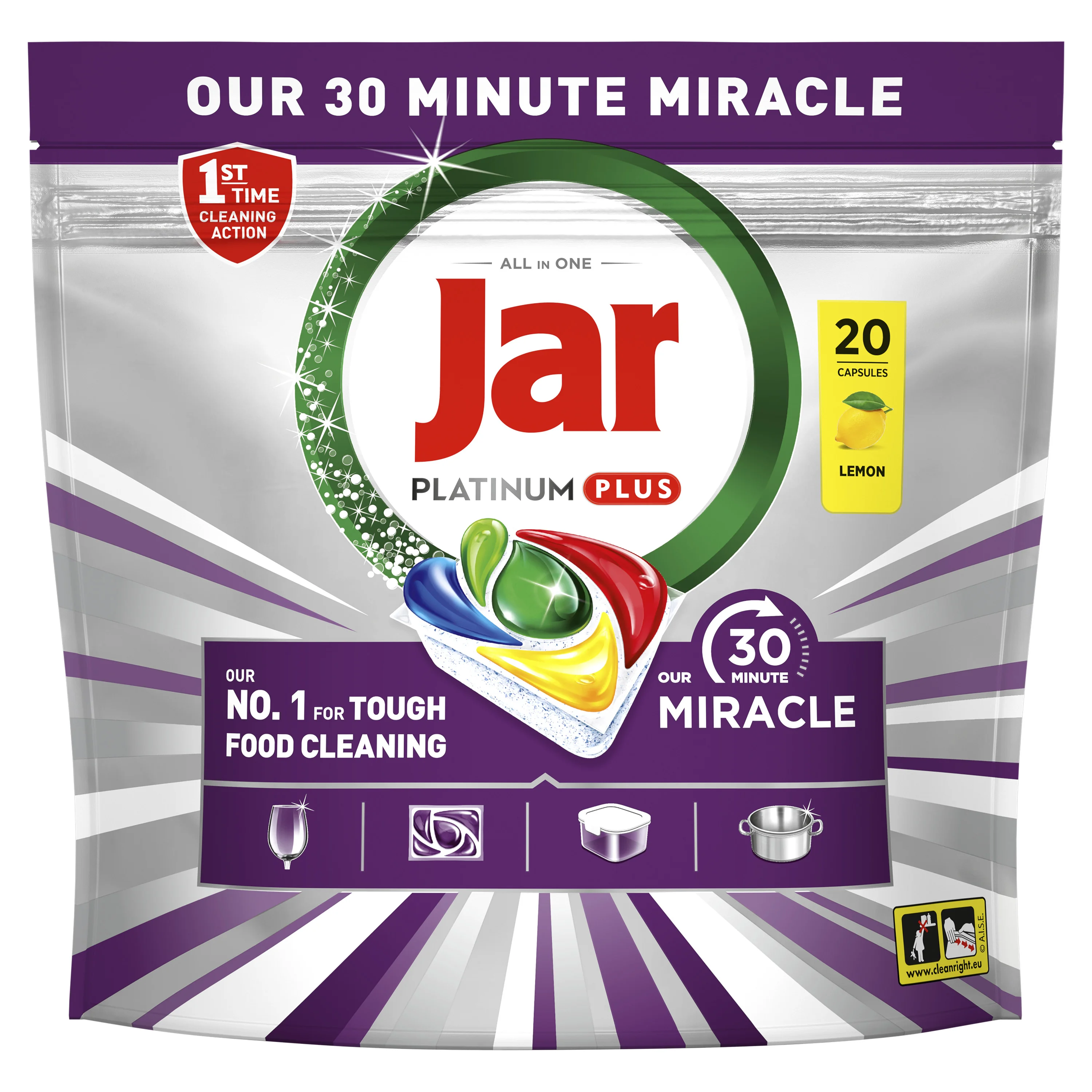 Jar Platinum Plus 30 Minute Miracle tablety do umývačky riadu 100 ks
