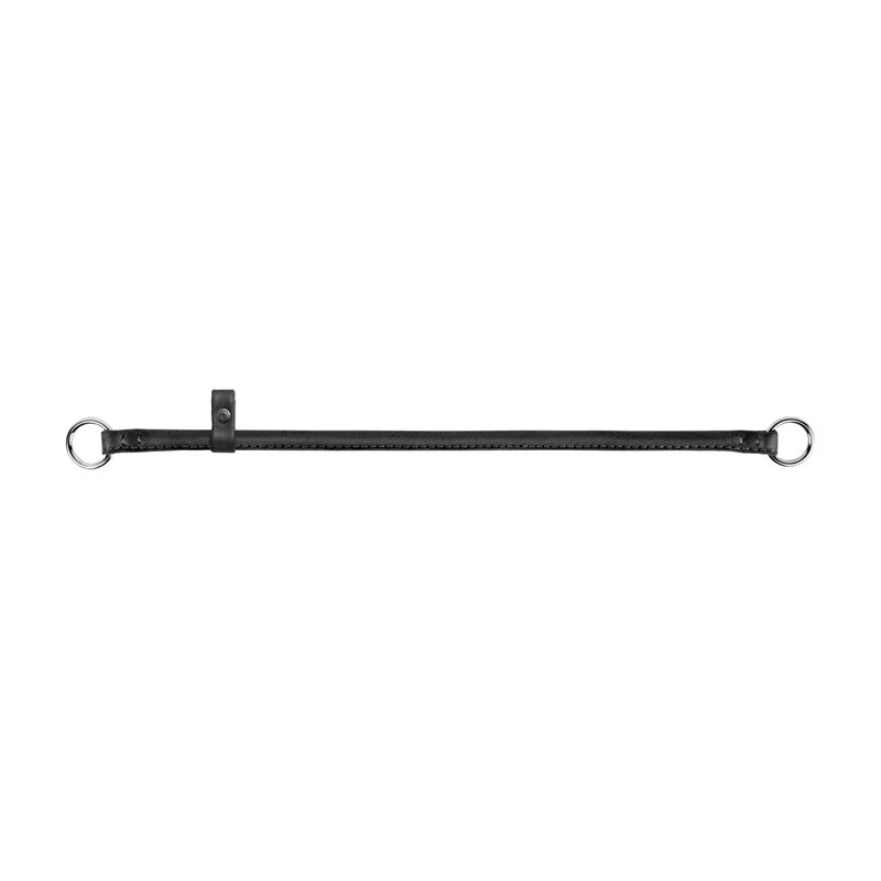 Okrúhly obojok Soft kožený sťahovací čierny, Obvod krku: 30 cm, širka: 6 mm