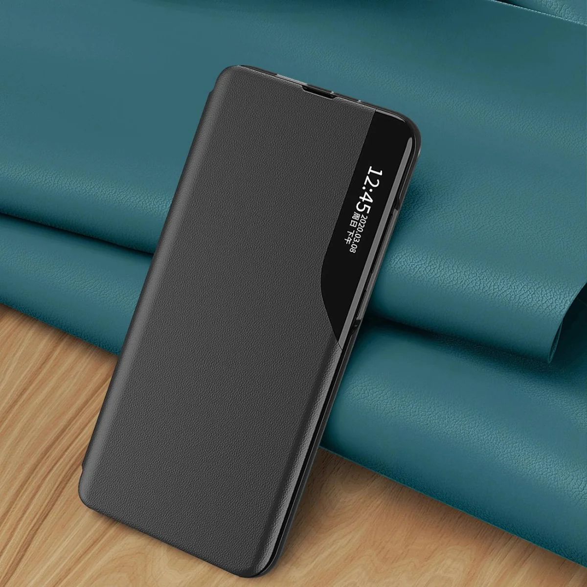 MG Eco Leather View knižkové puzdro na Samsung Galaxy A26, čierne