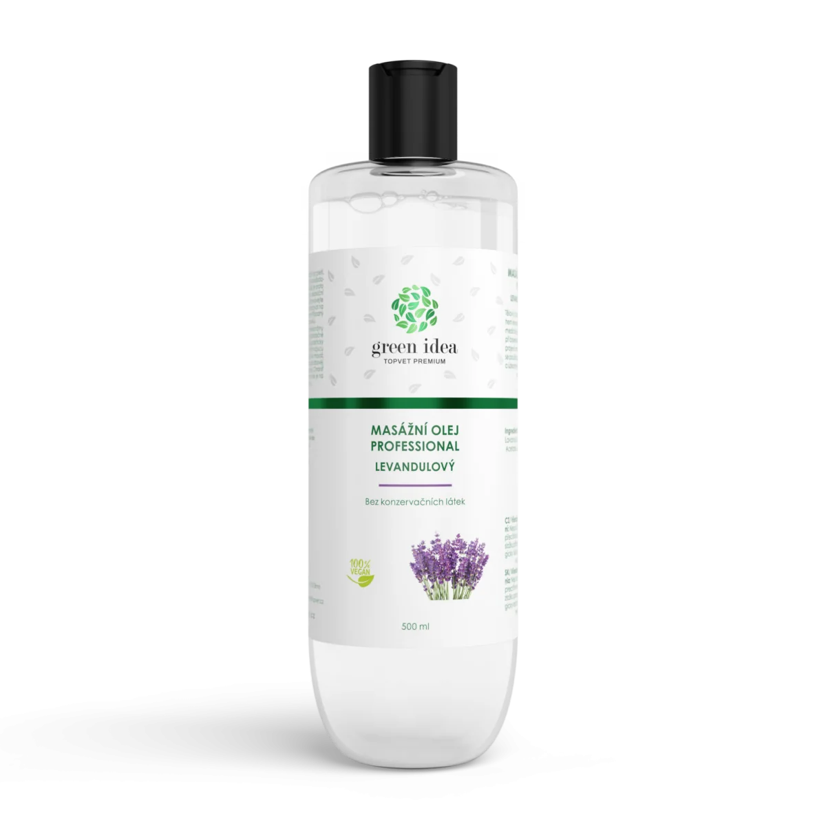 Levanduľový masážny olej 500 ml – Green idea