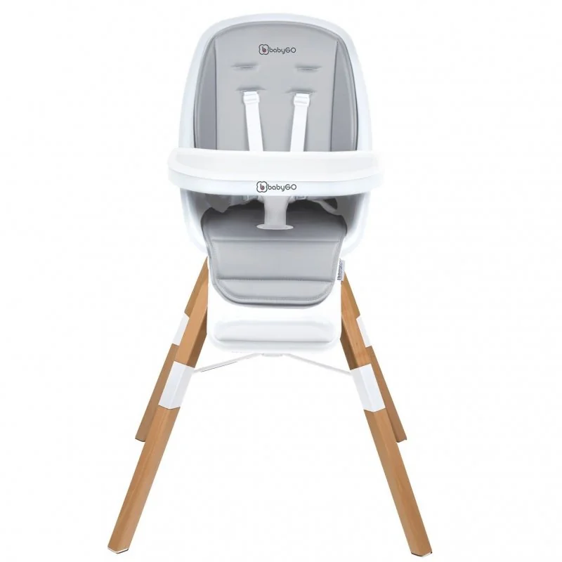 BABYGO jedálenská stolička CAROU 360° White