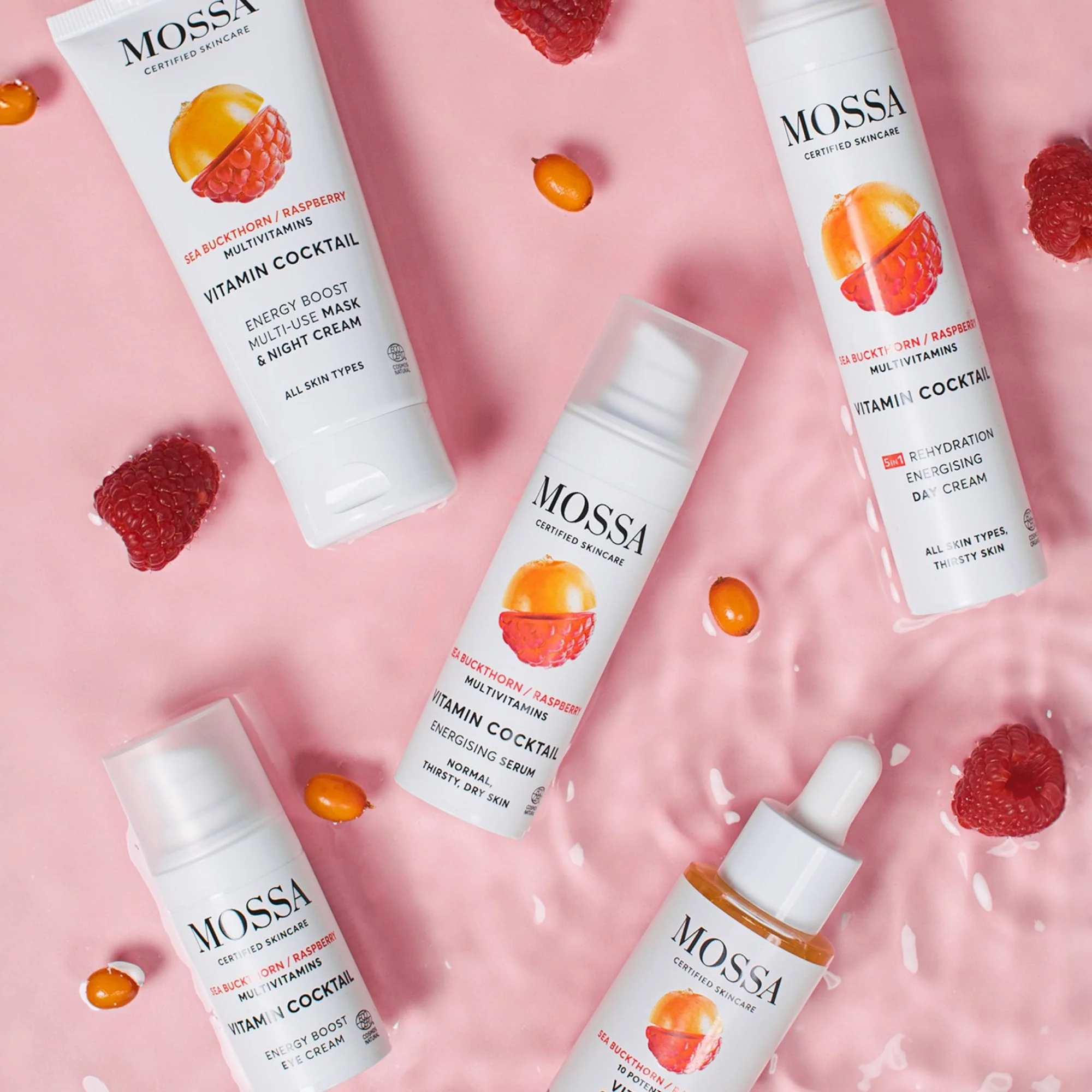 MOSSA Energy Boost nočný krém a maska, VITAMIN COCKTAIL 60 ml