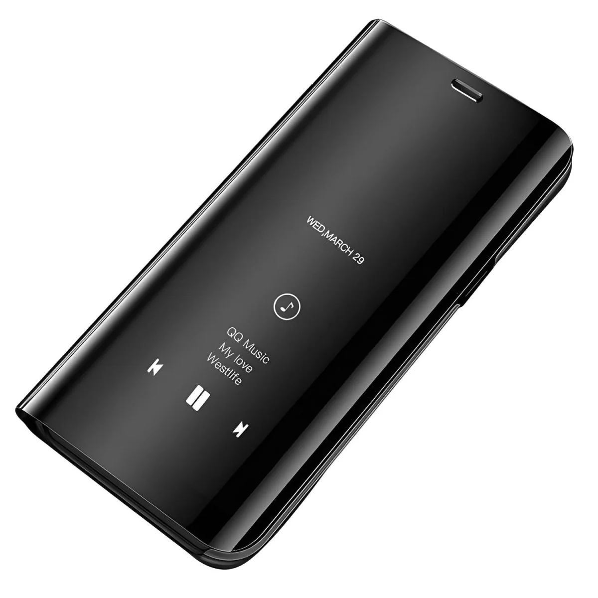 Puzdro Clear View pre Huawei P Smart Z - Čierna