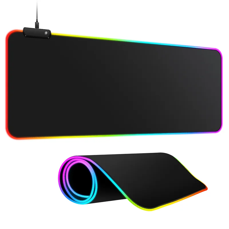 RGB podložka pod myš a klávesnicu s napájaním na USB