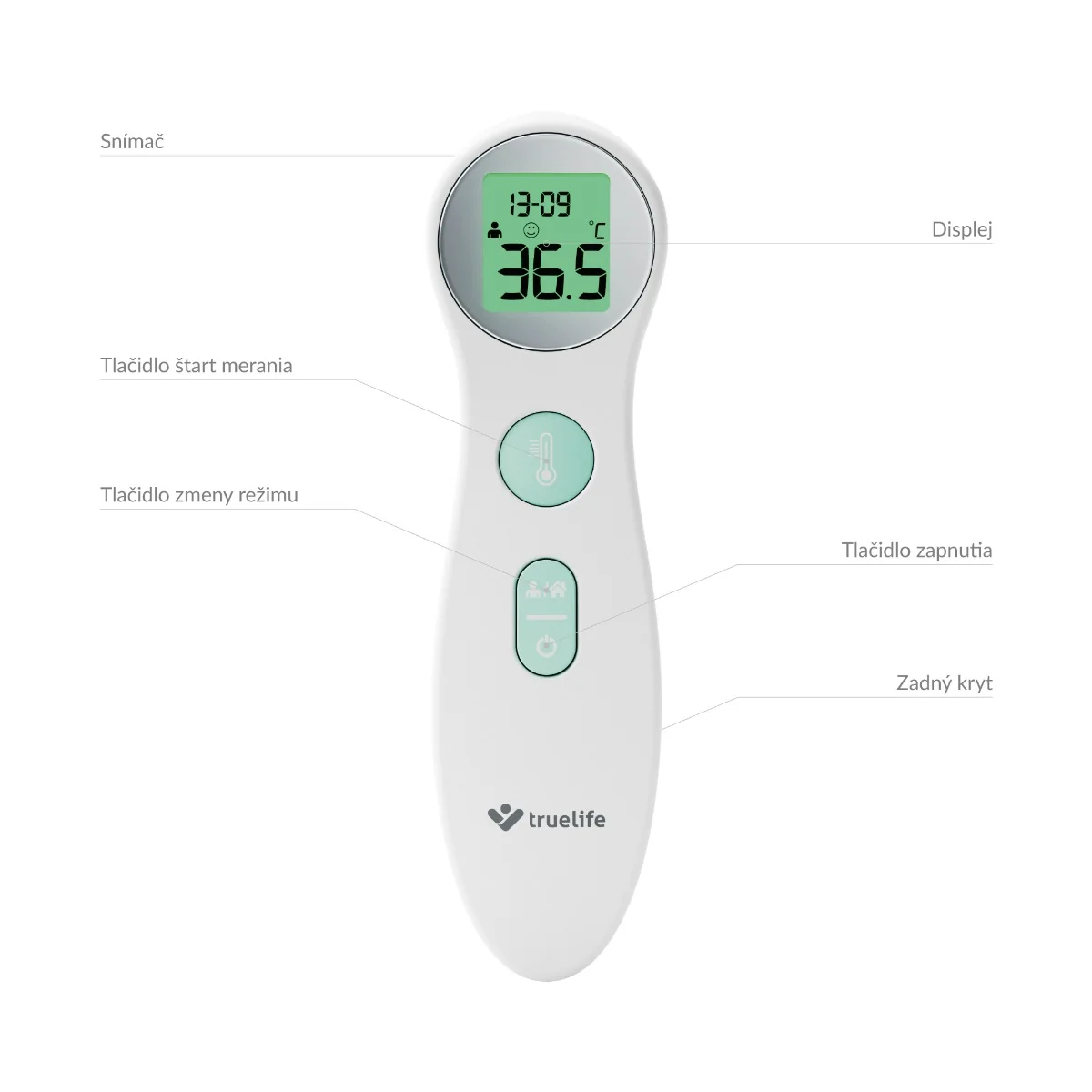 TrueLife Care Q6 1×1 ks, bezdotykový teplomer