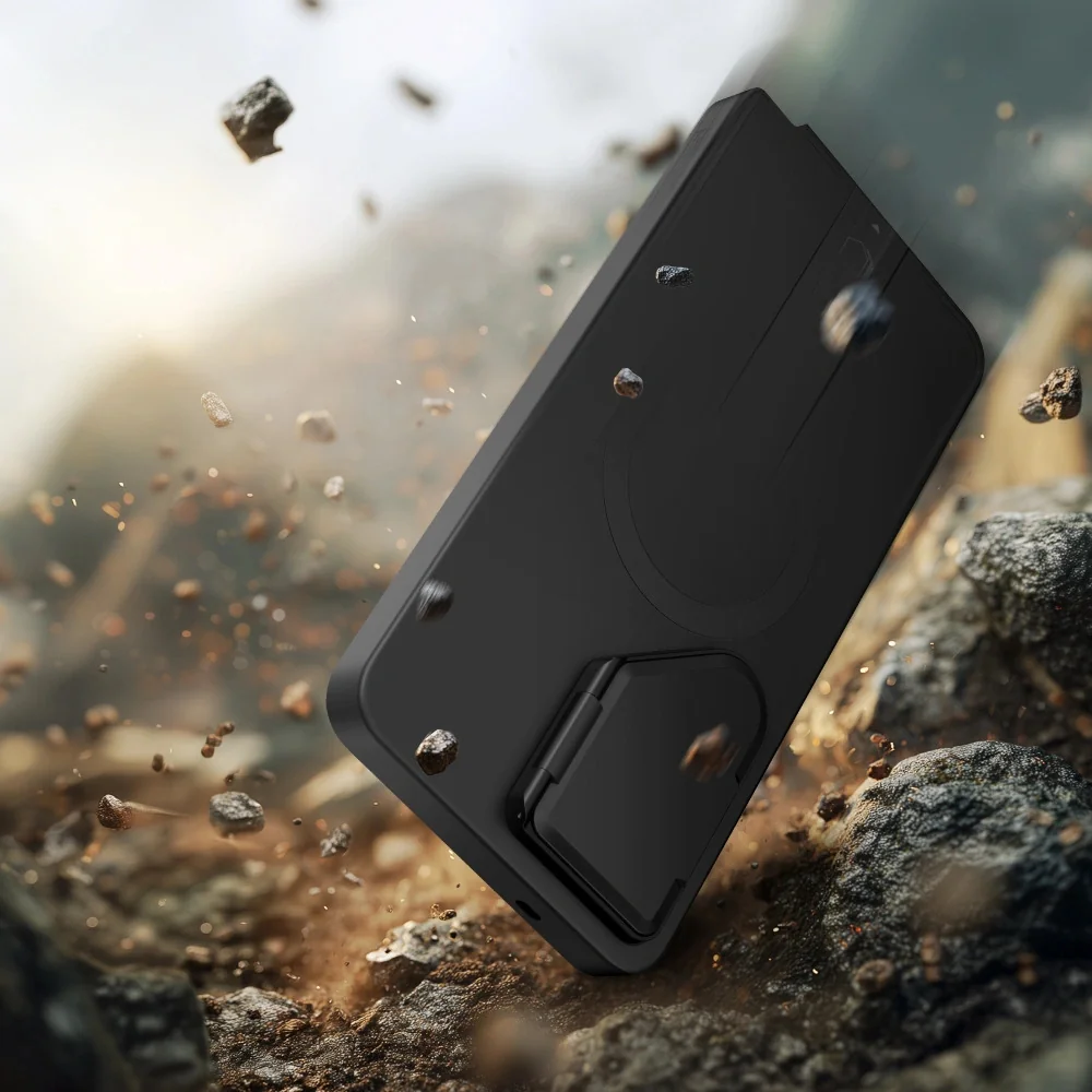 Tech-Protect Kevlar Aura MagSafe kryt na Samsung Galaxy S26 Ultra, čierny / oranžový rny / oranžový