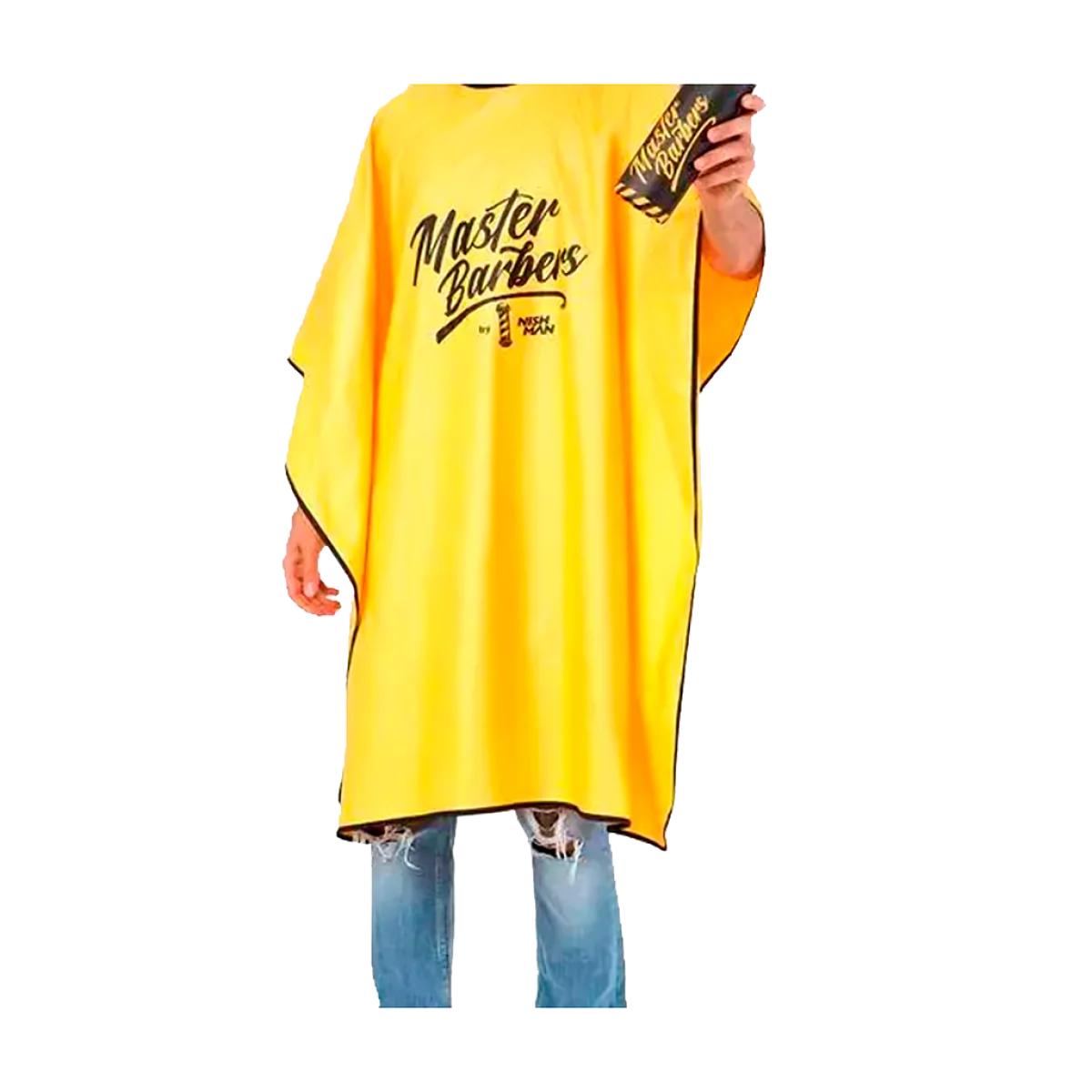 Profesionálna Plaštenka Nishman Cape Master Barbers Yellow Tube