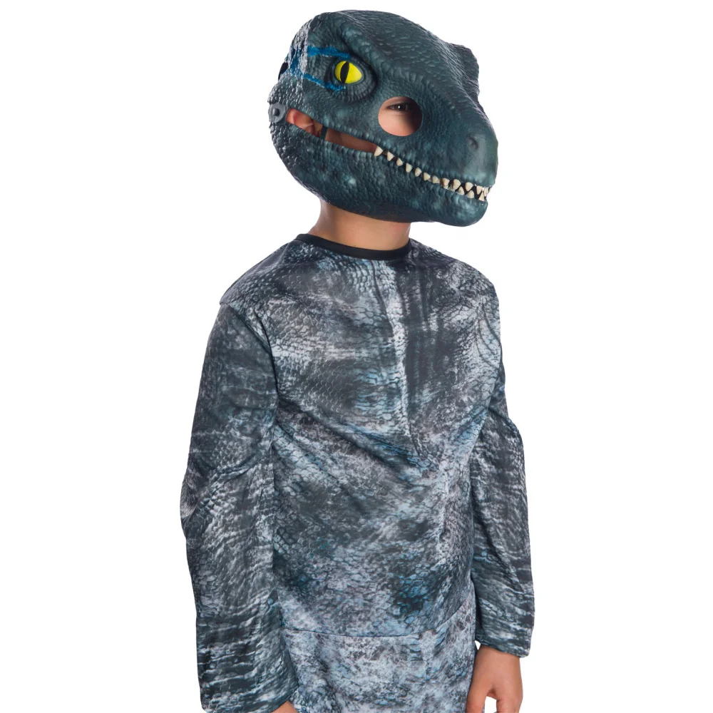 Maska VELOCIRAPTOR BLUE MOVEABLE JAW s pohyblivou čeľusťou -MOVEO