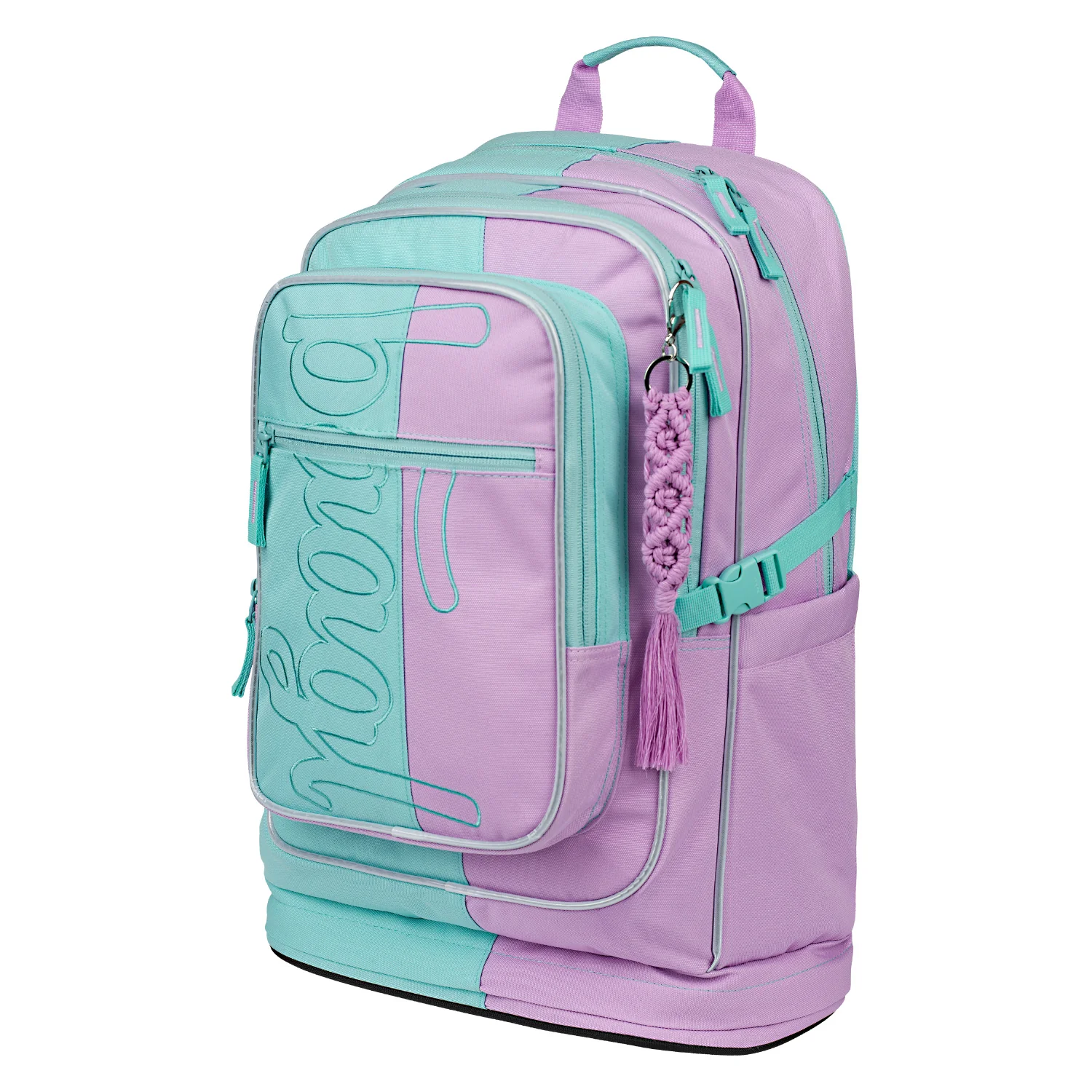 Baagl školský batoh Cubic Sweet mentolovo-fialový 2-stupňový, ergonomický