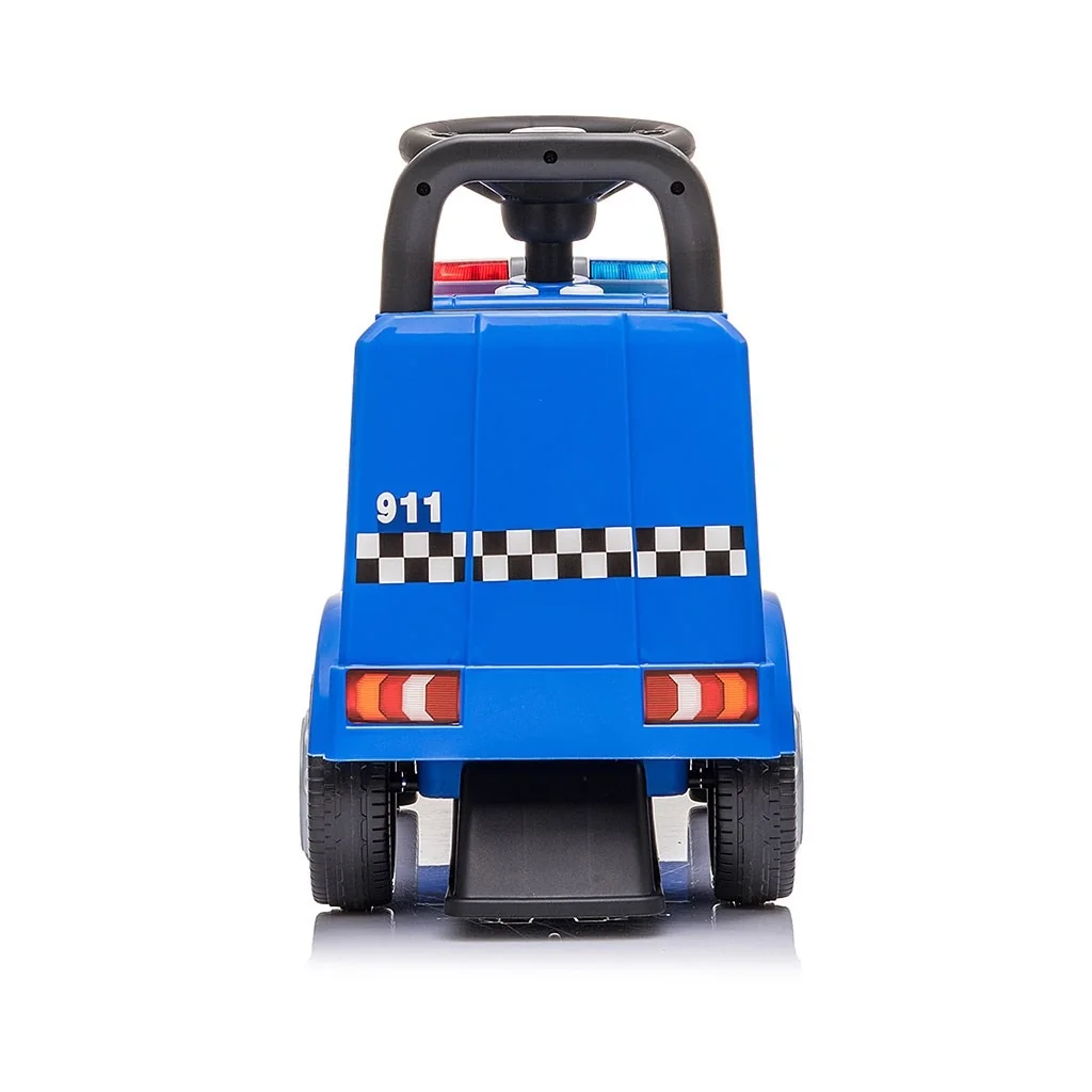 Detské odrážadlo so zvukom Mercedes Milly Mally POLICE modré ,