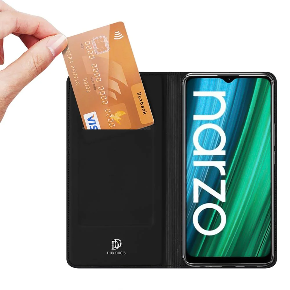 DUX DUCIS Skin Pro knižkové kožené puzdro na Realme Narzo 50A