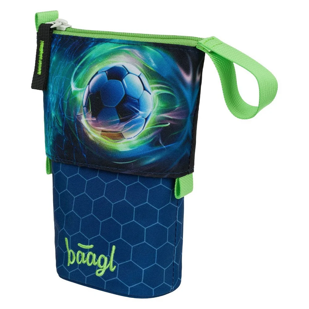 Školský peračník Pastelkovník Futbalová lopta GRS modro-biely design