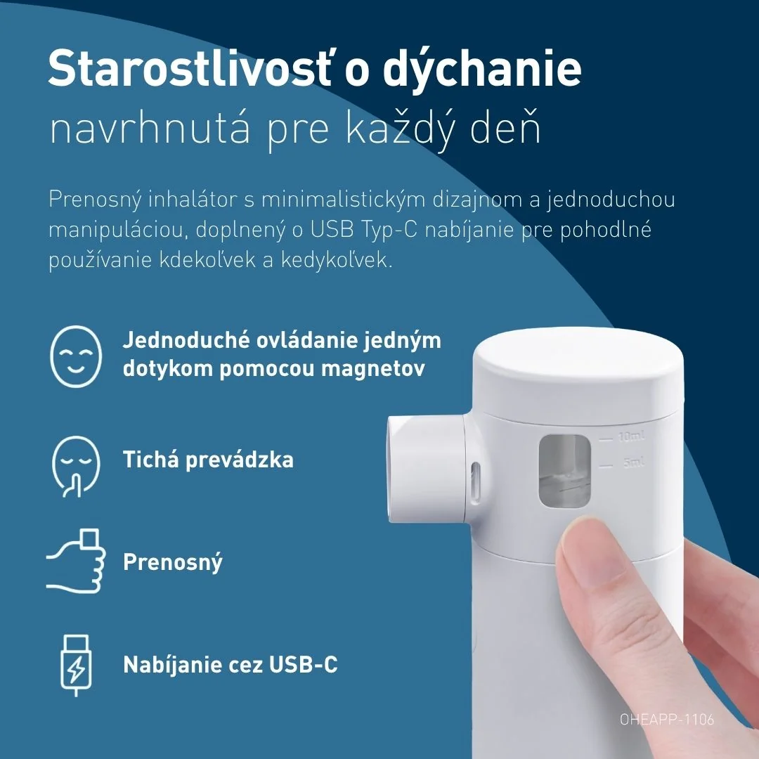 Inhalátor OMRON MicroAIR Go (U300) 1 ks