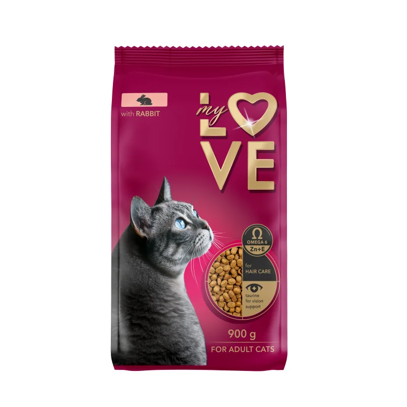 MY LOVE. Pre dospelé mačky s králikom 900 g (5276)