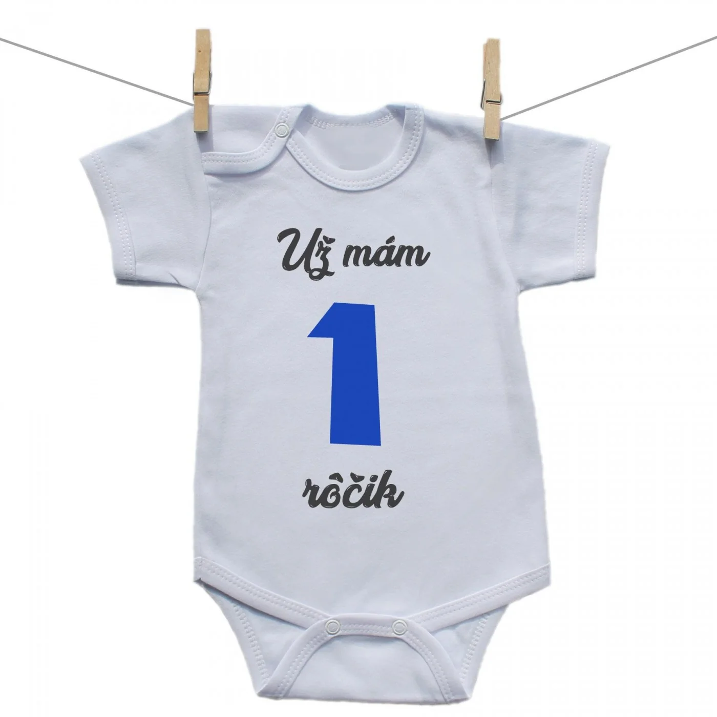 Boodyy Body s krátkym rukávom Už mám 1 rôčik Chlapec Veľkosť: 50