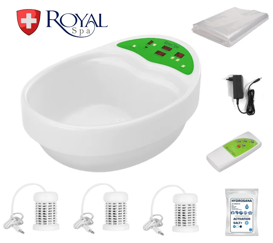 Detoxikačná vanička Royal Spa - elektrolytický vodný kúpeľ s diaľkovým ovládačom