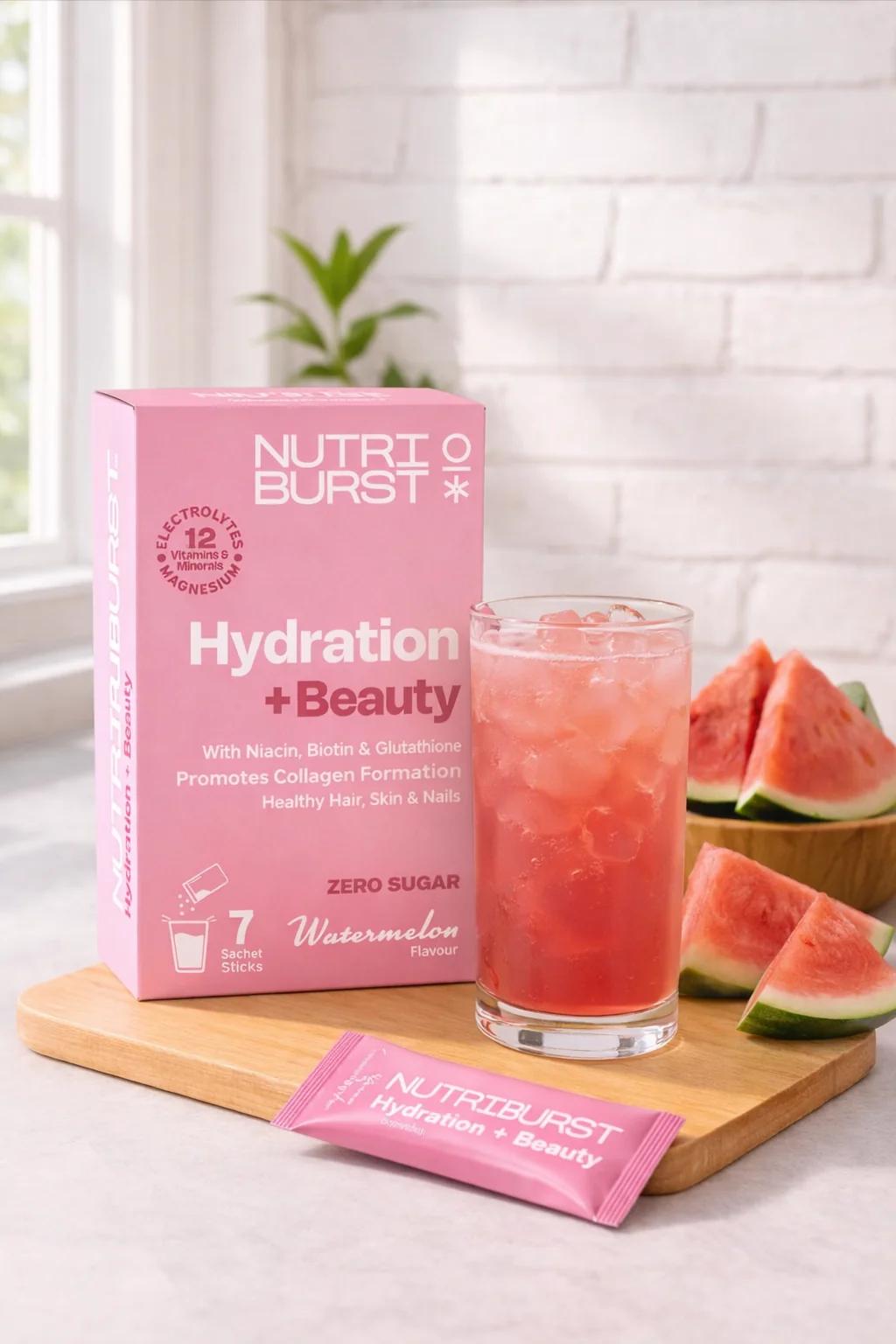 Nutriburst Elektrolyty Beauty hydratačný nápoj 7 ks