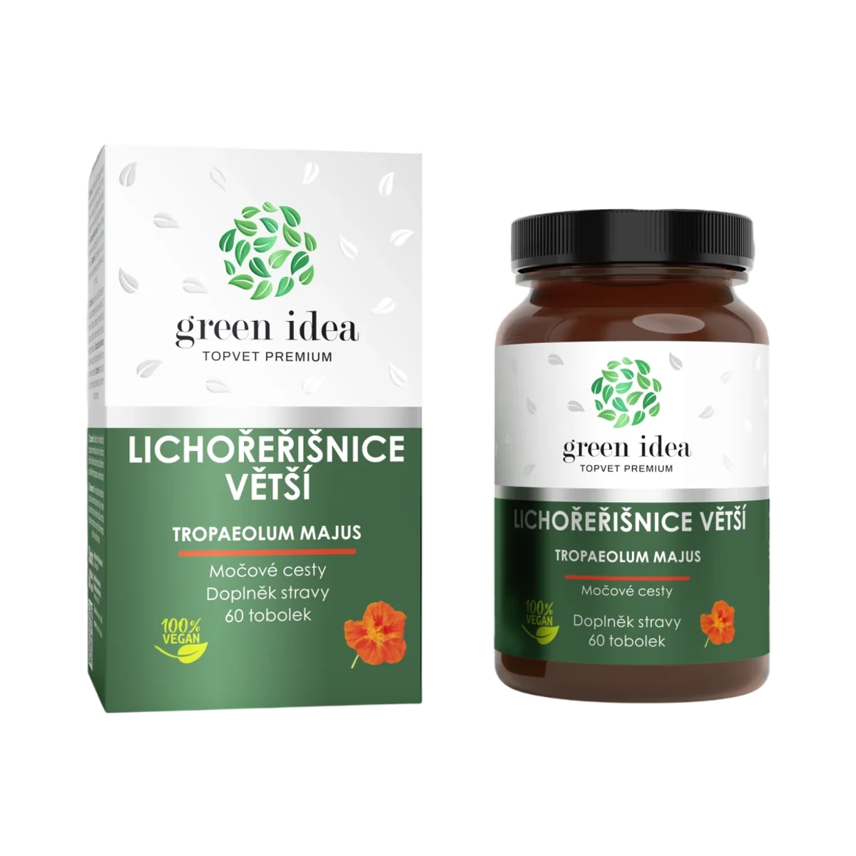 Kapucínka - bylinný extrakt - 60 kapsúl - Green idea