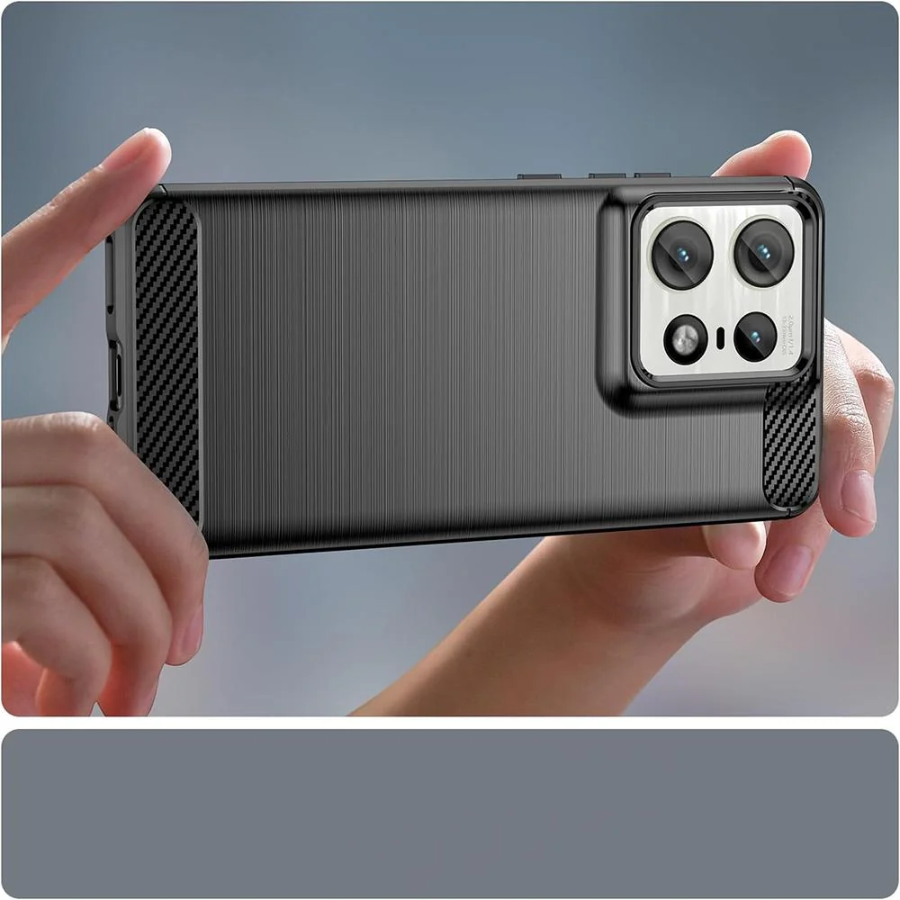 Carbon Shield TPU puzdro pre Motorola Edge 50 Ultra