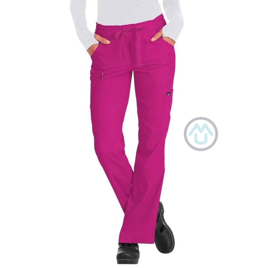 Dámske pracovné nohavice LITE PEACE vo farbe magenta 3XL