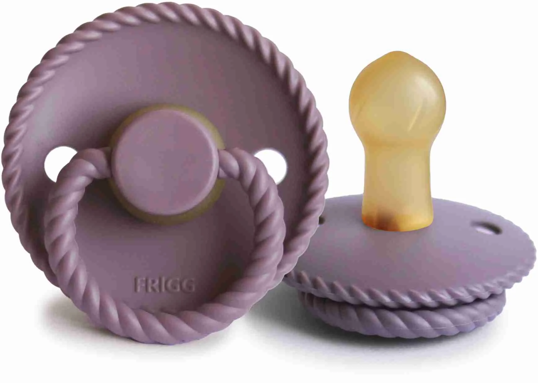 FRIGG Rope kaučukový cumlík Twilight Mauve, 0-6m, 1 ks 1×1ks, kaučukový cumlík