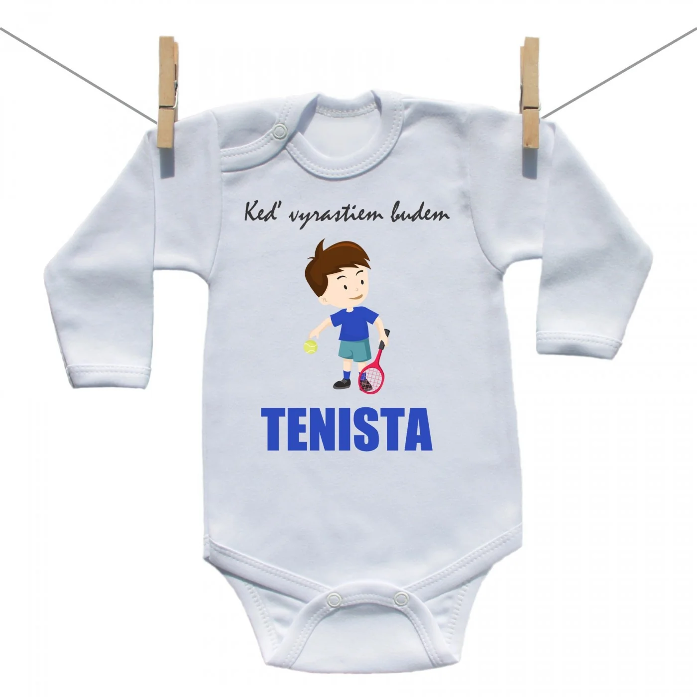 Boodyy Body s dlhým rukávom Keď vyrastiem budem tenista Veľkosť: 92