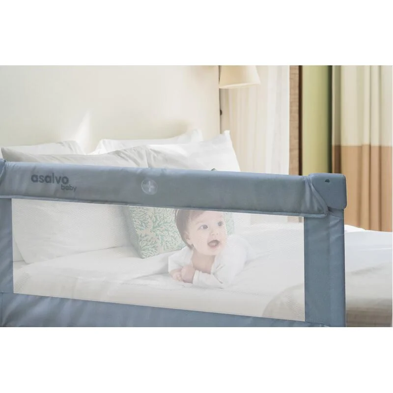 Asalvo zábrana na posteľ 90 cm sivá