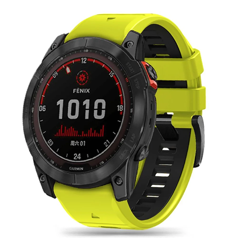 Tech-Protect Iconband remienok na Garmin Fenix 5x / 5x Plus / 6x / 6x Pro / 7x / 8 51mm, lime/black Pro / 7x / 8 51mm, lime/black