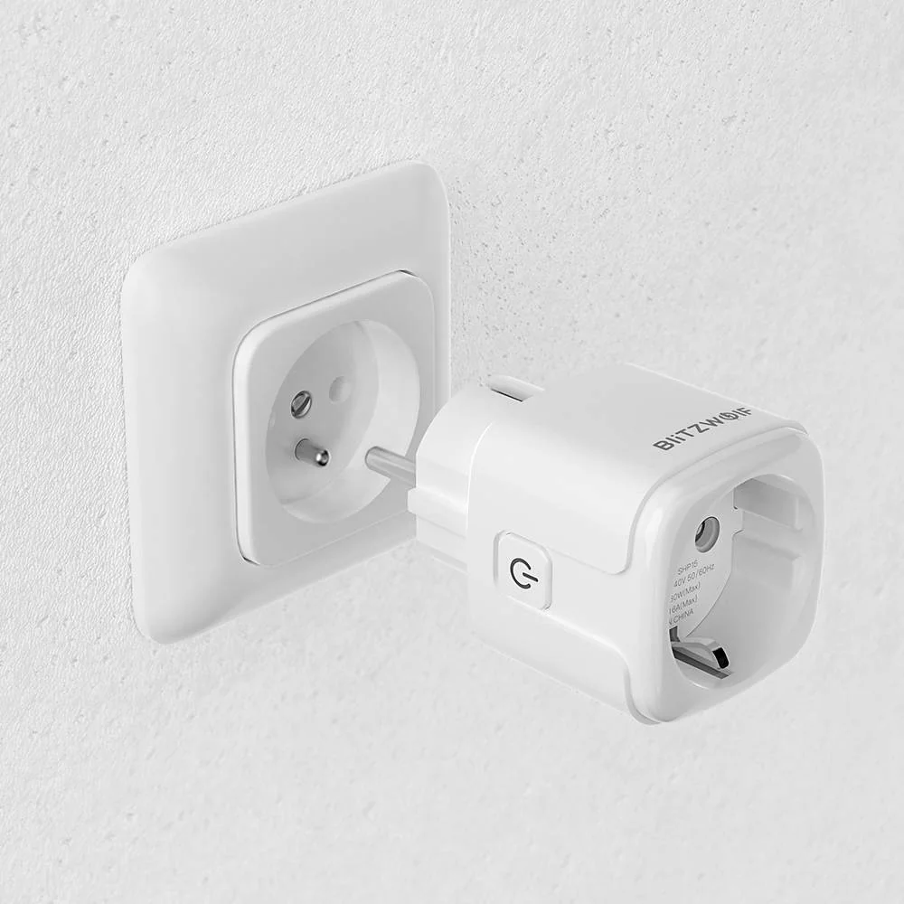 Blitzwolf BW-SHP15 Smart inteligentná zásuvka ZigBee 3680W, biela