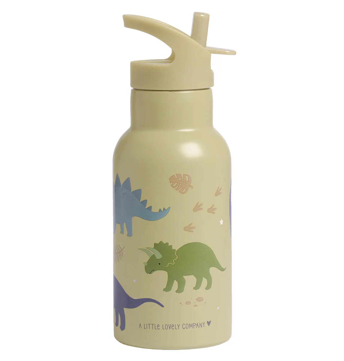 A Little Lovely Company - antikorová fľaša na pitie, 350 ml - dinosaury