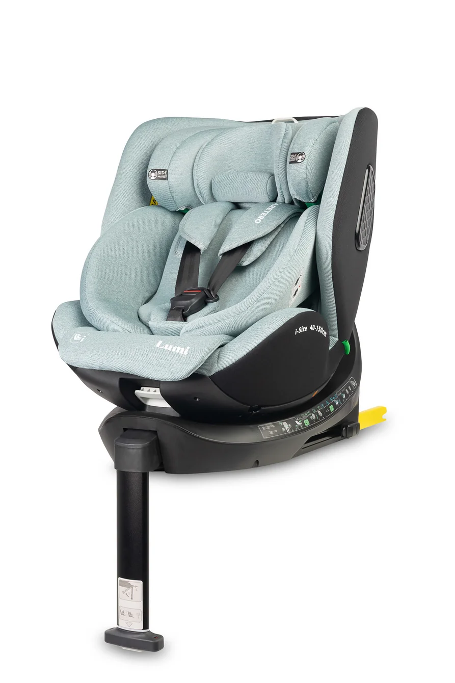 Autosedačka Lumi i-Size 40 - 150 cm, Isofix, 360 °, rastová, od 0m + do 12 rokov - zelená