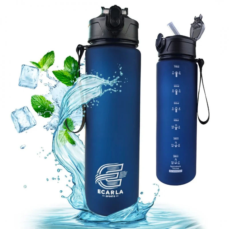 Livefy fľaša na vodu Sport 750 ml, tmavomodrá 
