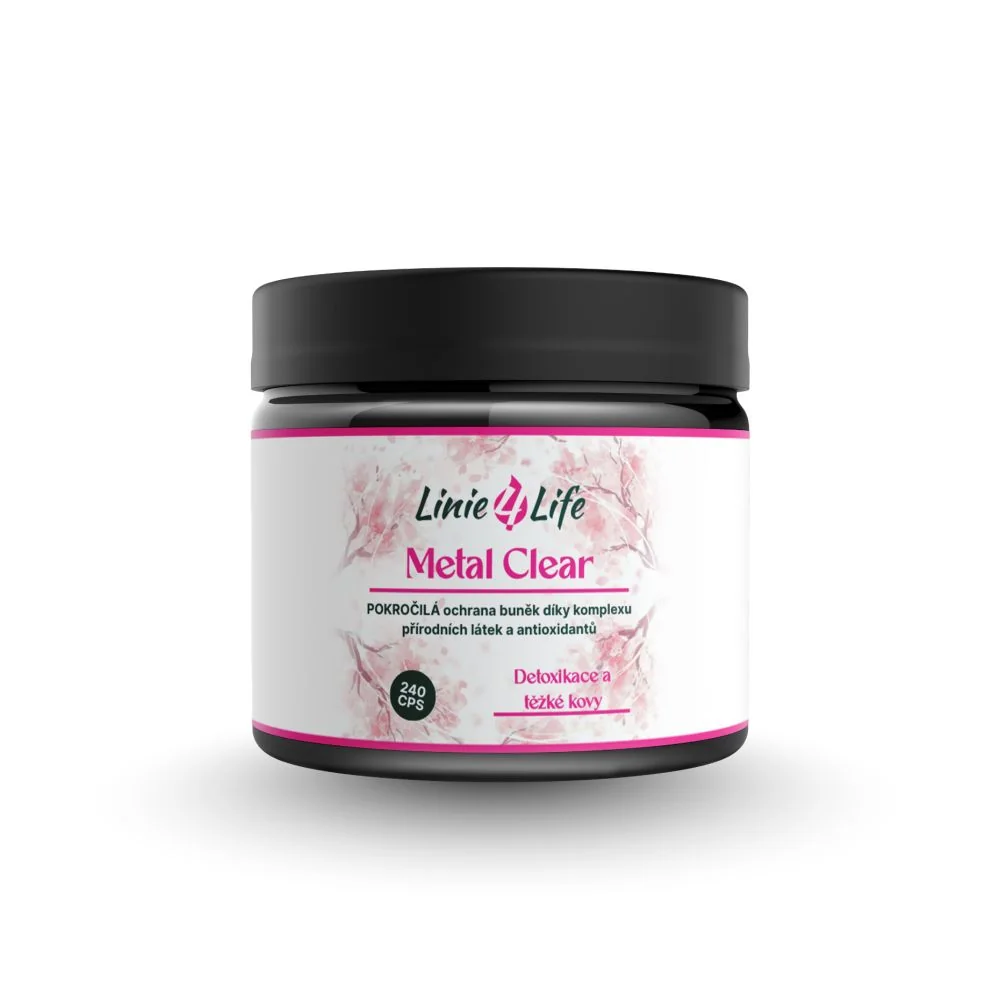 Linie4Life METAL CLEAR – detox, antioxidant 240 kapsúl Detox ťažkých kovov a toxínov