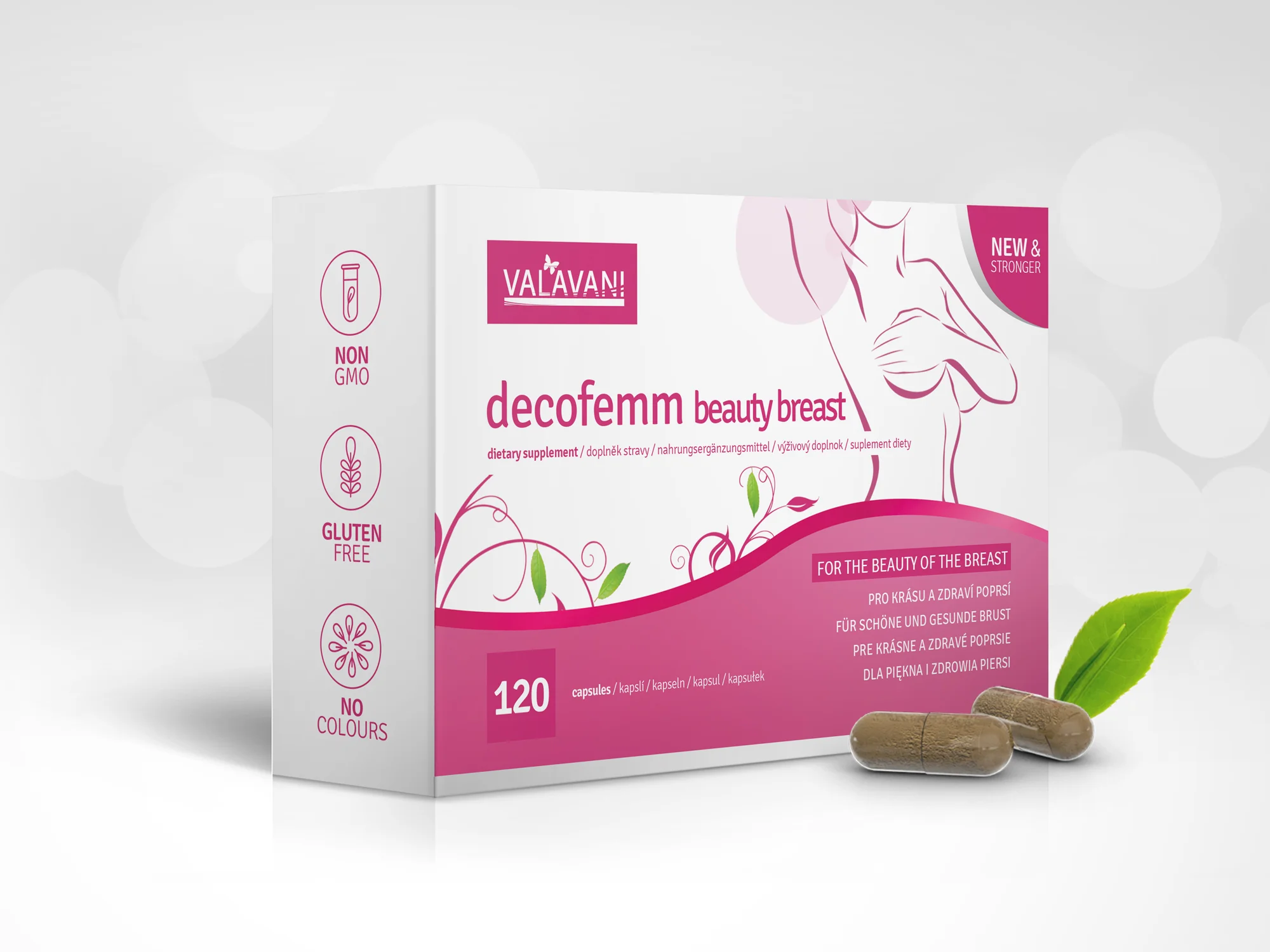 DecoFemm Beauty Breast 120 kapsúl na zväčšenie pŕs