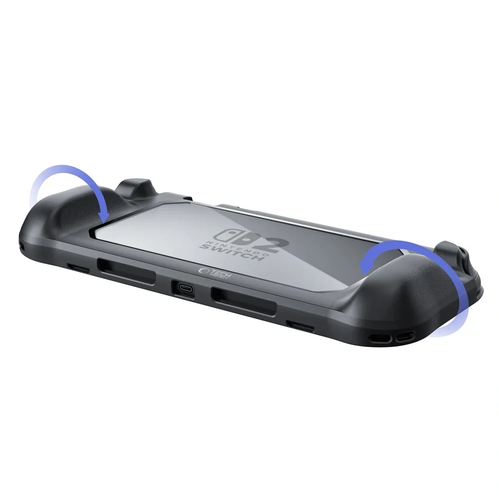 Tech-Protect Magmat kryt na Nintendo Switch 2, čierny/priesvitný