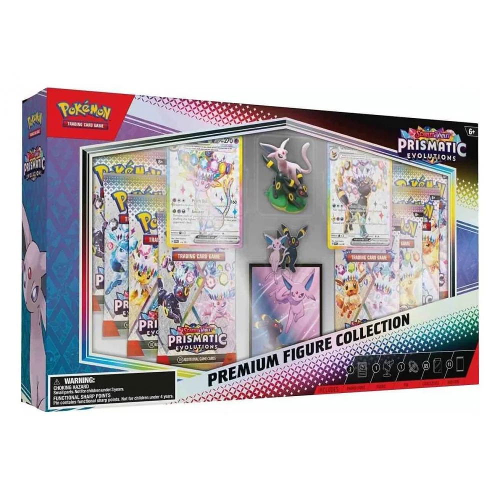 Pokémon TCG: Scarlet & Violet - Prismatic Evolutions - Prémiová kolekcia figúrok-Pocémon Company International