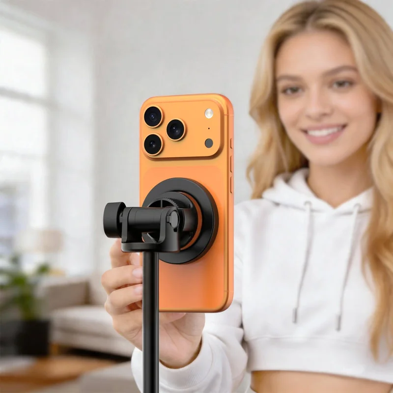 Tech-Protect L03S MagSafe Bluetooth selfie tyč, čierna