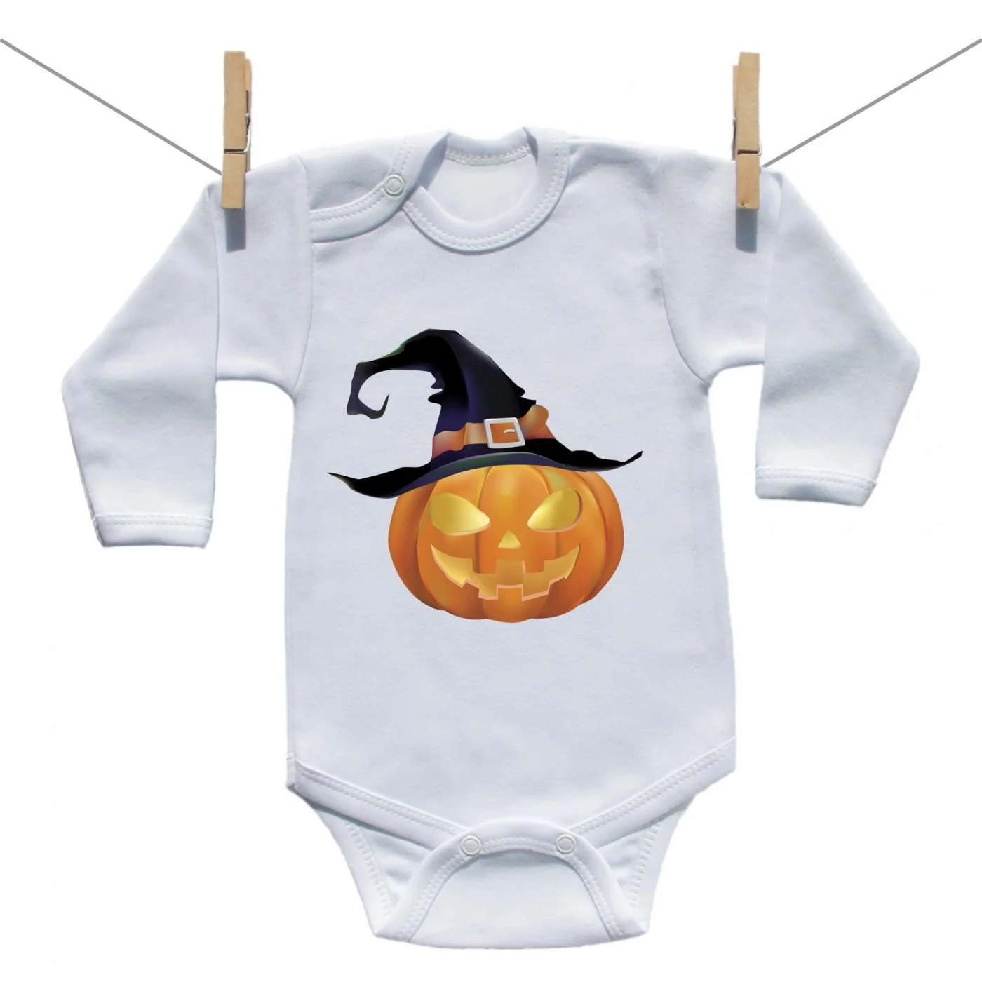 Boodyy Body s dlhým rukávom Halloween tekvica Veľkosť: 68