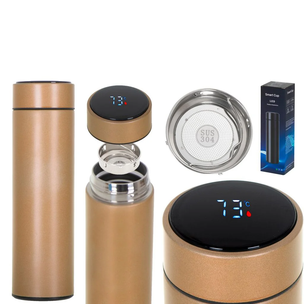 MG Smart Cup digitálna termoska 500ml, zlatá