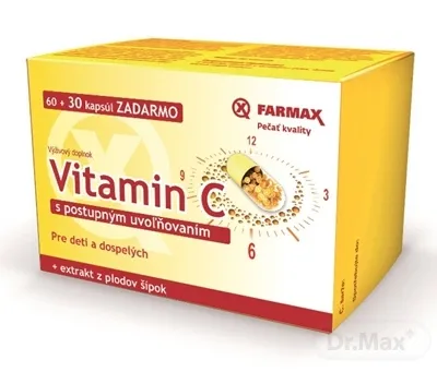 FARMAX Vitamín C s pozvoľným uvoľňovaním 500 mg