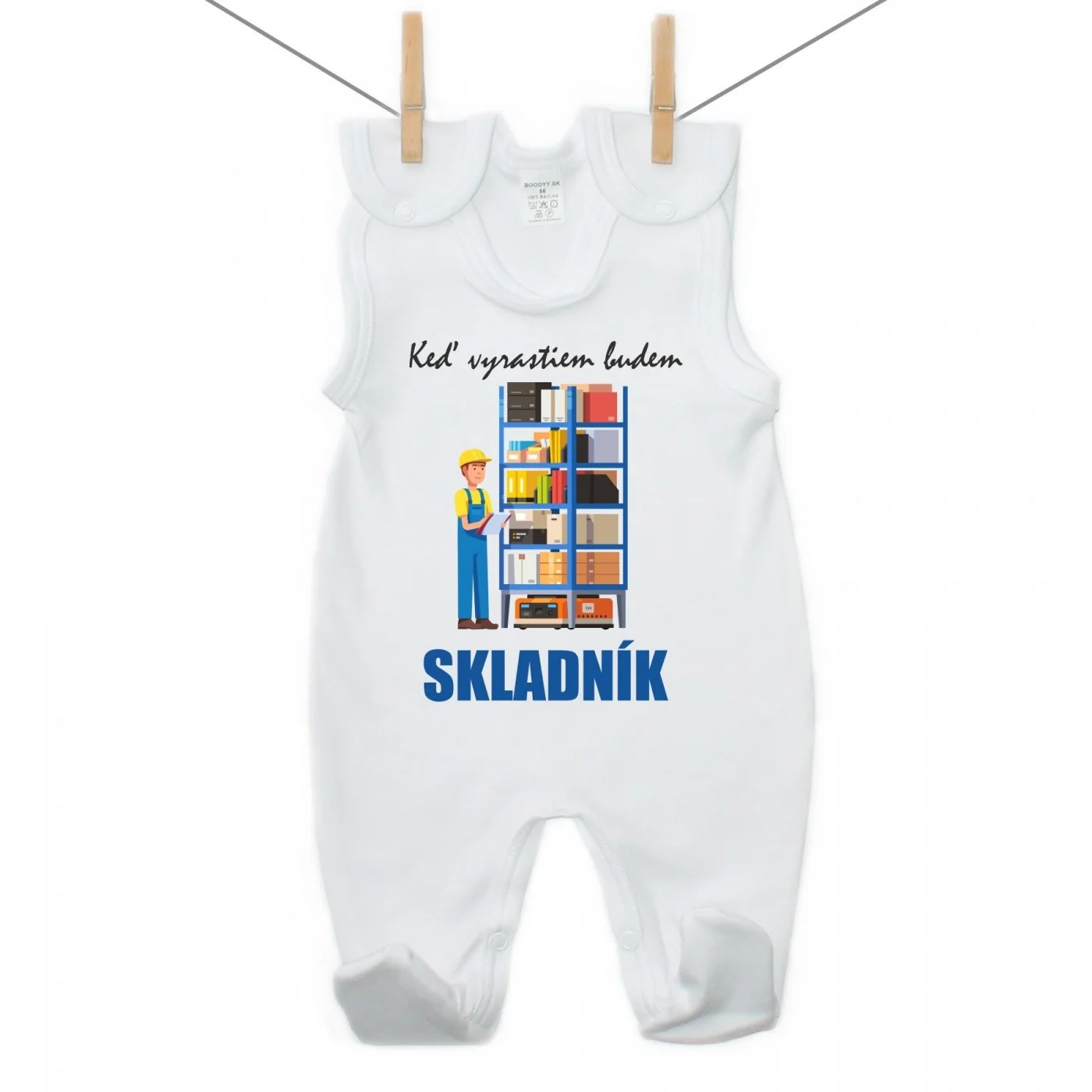 Boodyy Dupačky Keď vyrastiem budem skladník Veľkosť: 56