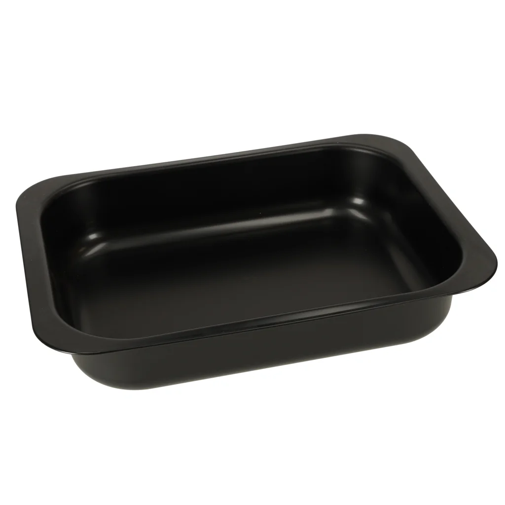 Plech na pečenie, non‑stick, 290×220×60 mm, čierny