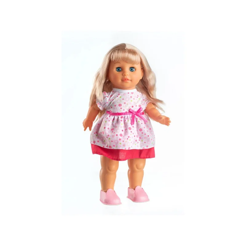 Teddies Panenka Natálka chodiaci a slovensky spievajúc plast 42cm na batérie so zvukom v krabici 21x44x11cm