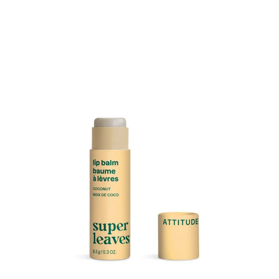 ATTITUDE Prírodný balzam na pery Super leaves - s vôňou kokosu 1×8,5 g, balzam na pery