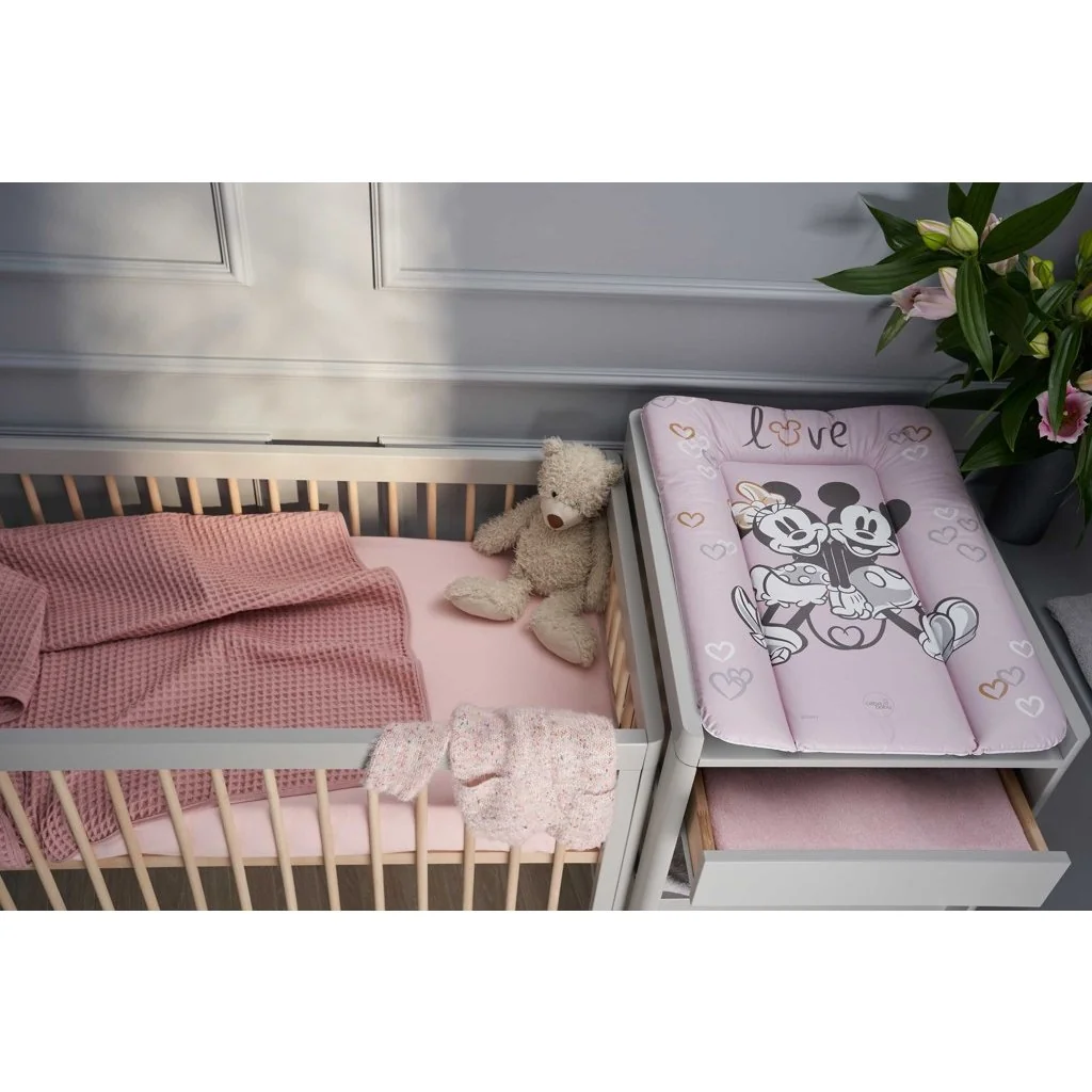 Podložka prebaľovacia mäkká na komodu (50x70) Disney Minnie & Mickey Pink 