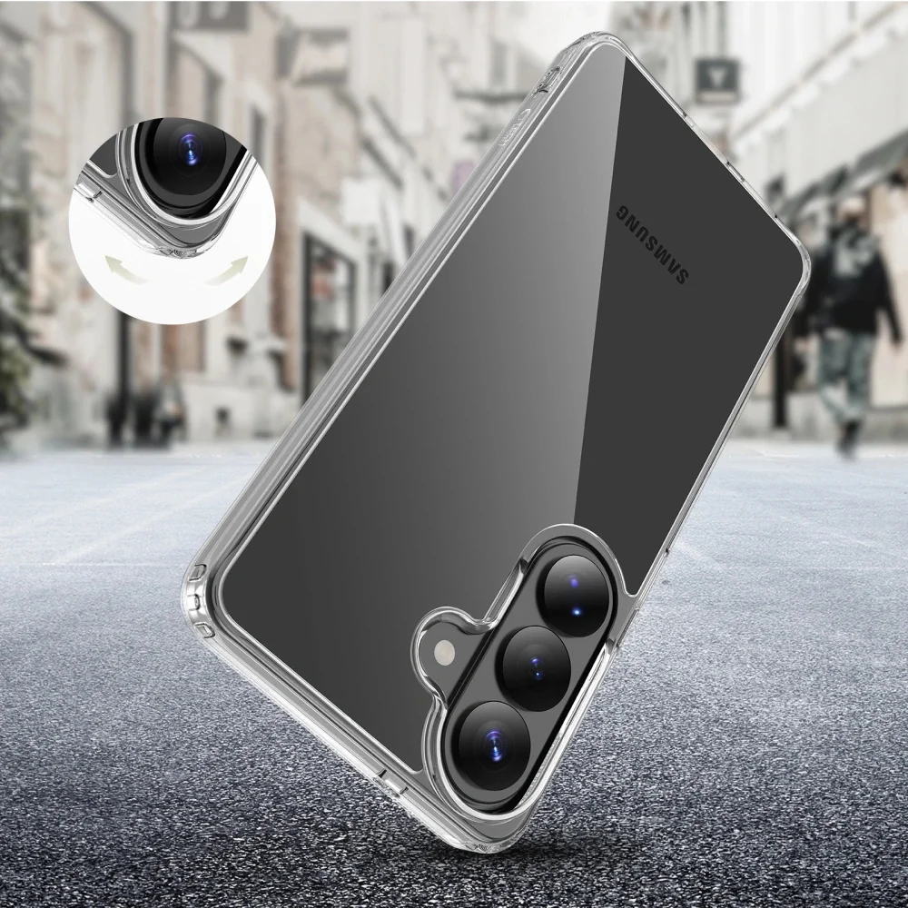 Tech-Protect FlexAir Hybrid kryt na Samsung Galaxy S26 Plus, priesvitný ý