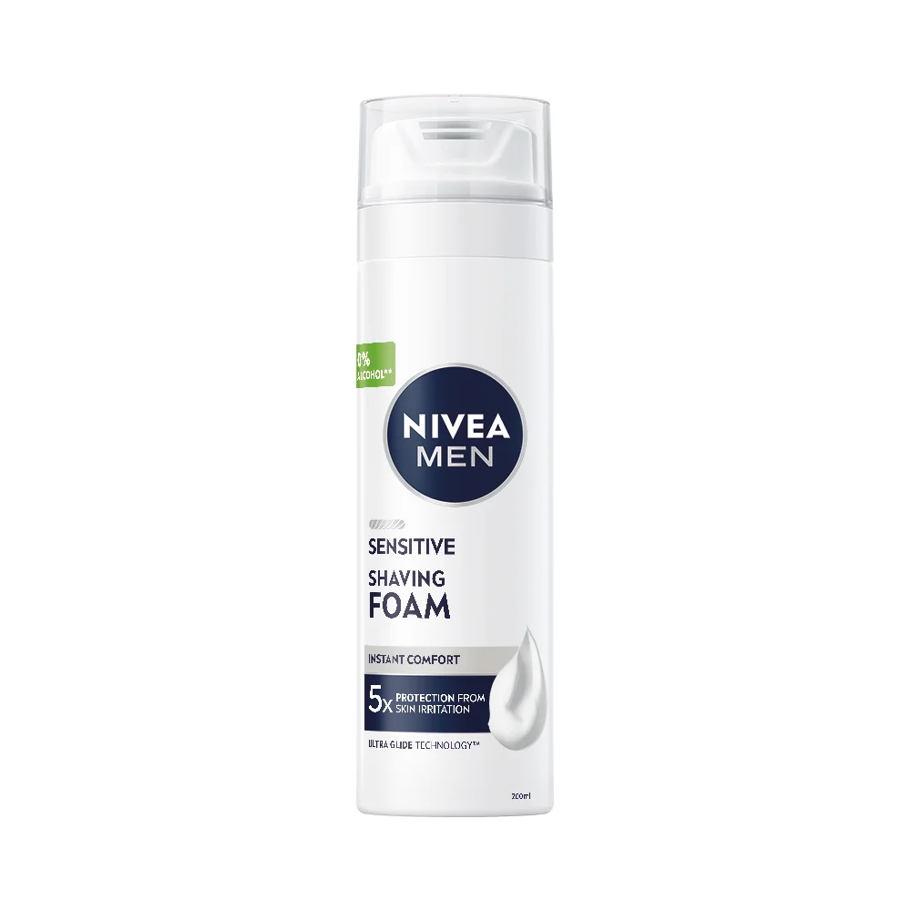 NIVEA MEN Pena na holenie SENSITIVE 1×200 ml, pena na holenie
