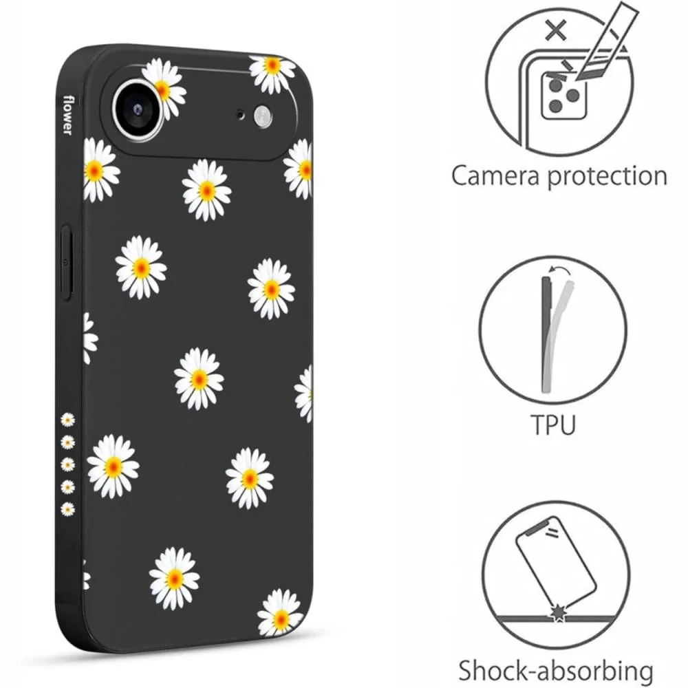 Ochranné puzdro Flowers pre iPhone 17 Pro Max Čierna