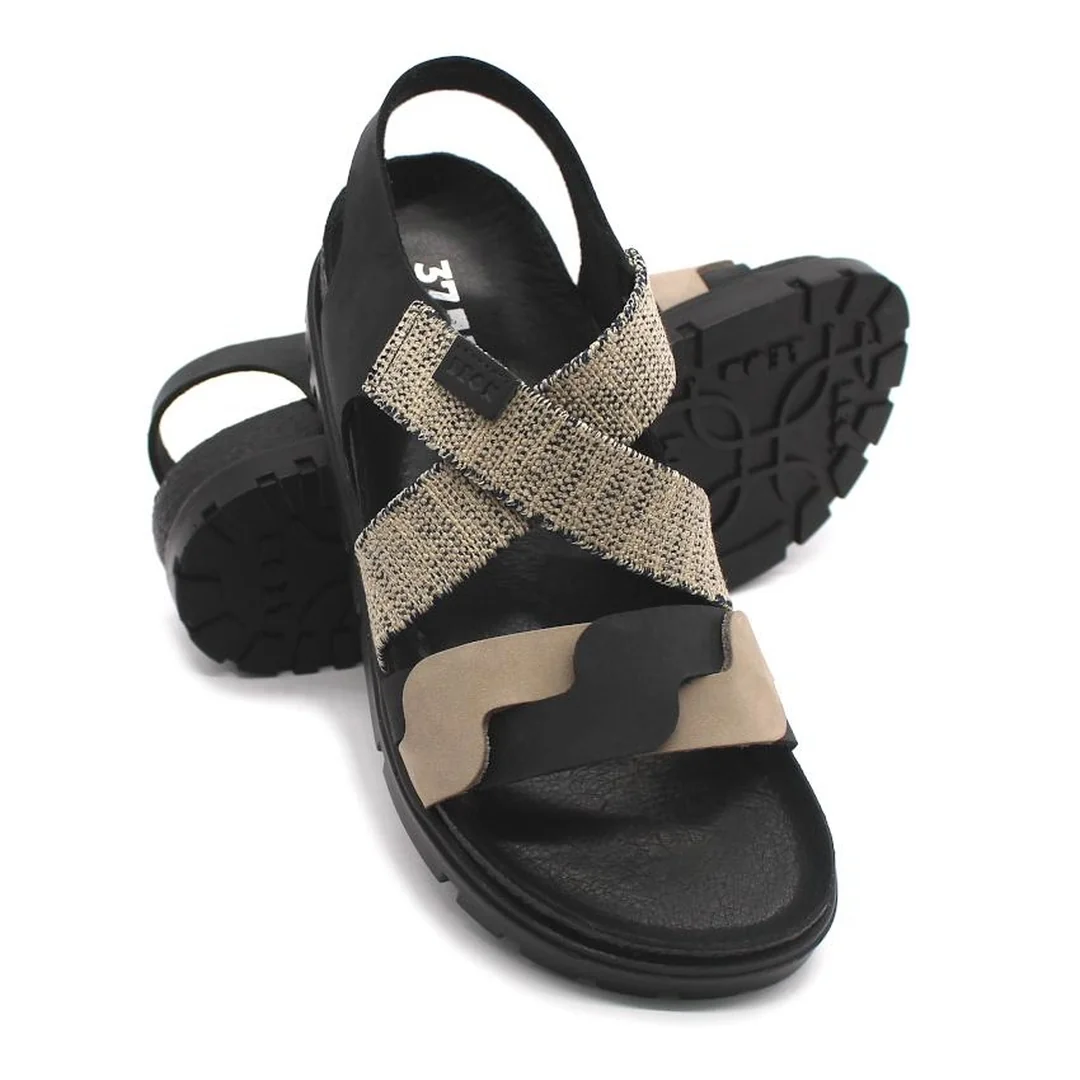 6301 Dámske zdravotné korkové sandále 36 - 23,5cm, hnedá, 3,5 cm